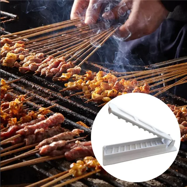 Egysoros Kebab Maker Bbq Hús Nyárs Gép Sajtó Újrahasznosítható Műanyag Készítő Készítmény Tools - Image 3