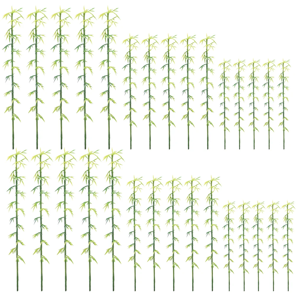 

Mini Plastic Bamboo Tree Sand Table Model Artificial Miniature Fake Bamboo Plant DIY Craft Micro Landscape Decoration