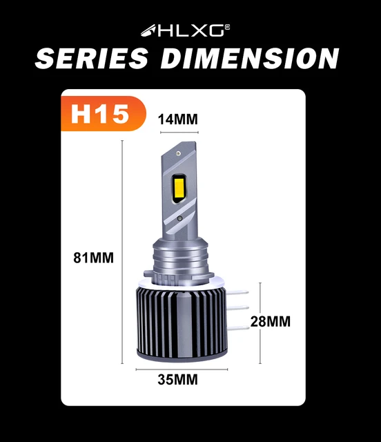 H15 Led Bulbs Canbus No Error 3570 Chip High Power Car - Temu