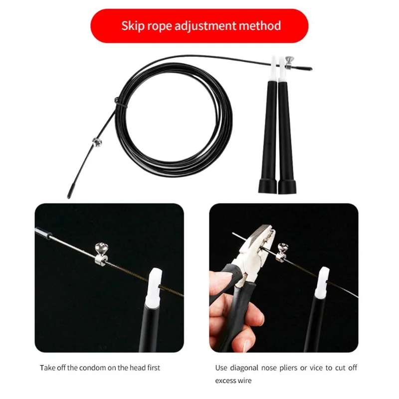 Speed Jumping Rope 1pcs Steel Wire Durable Fast Jump Rope Cable Sport Exercise Workout Equipments Home Gym jump rope