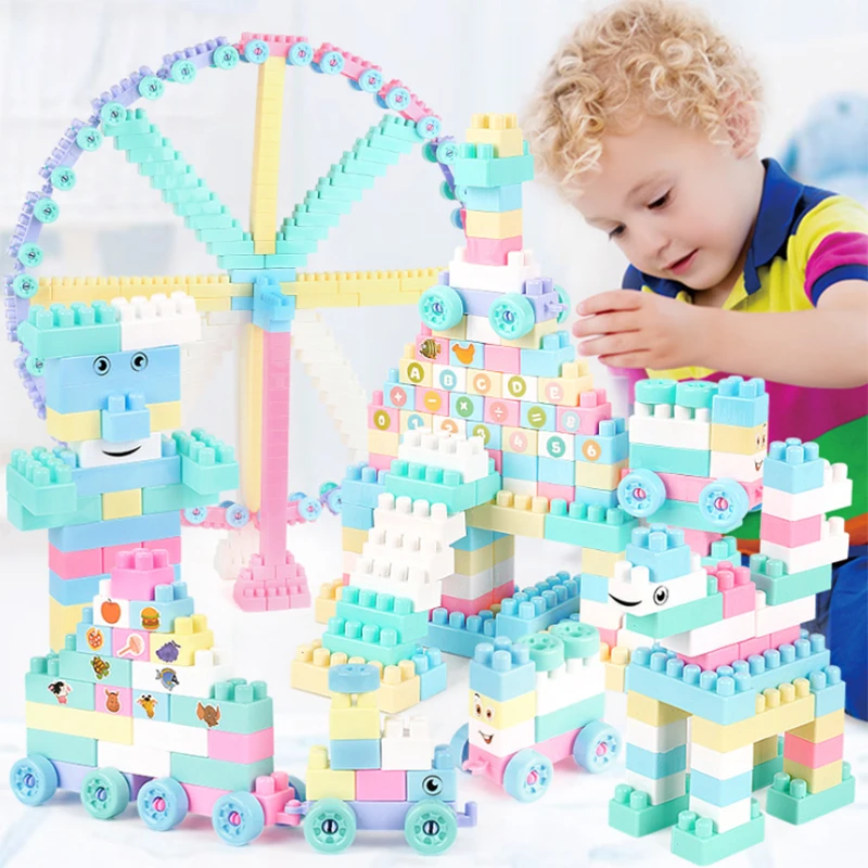

Children Classic Building Plastic Blocks City DIY Creative Bricks Intelligence Development Kids Toys Block Christmas Gift