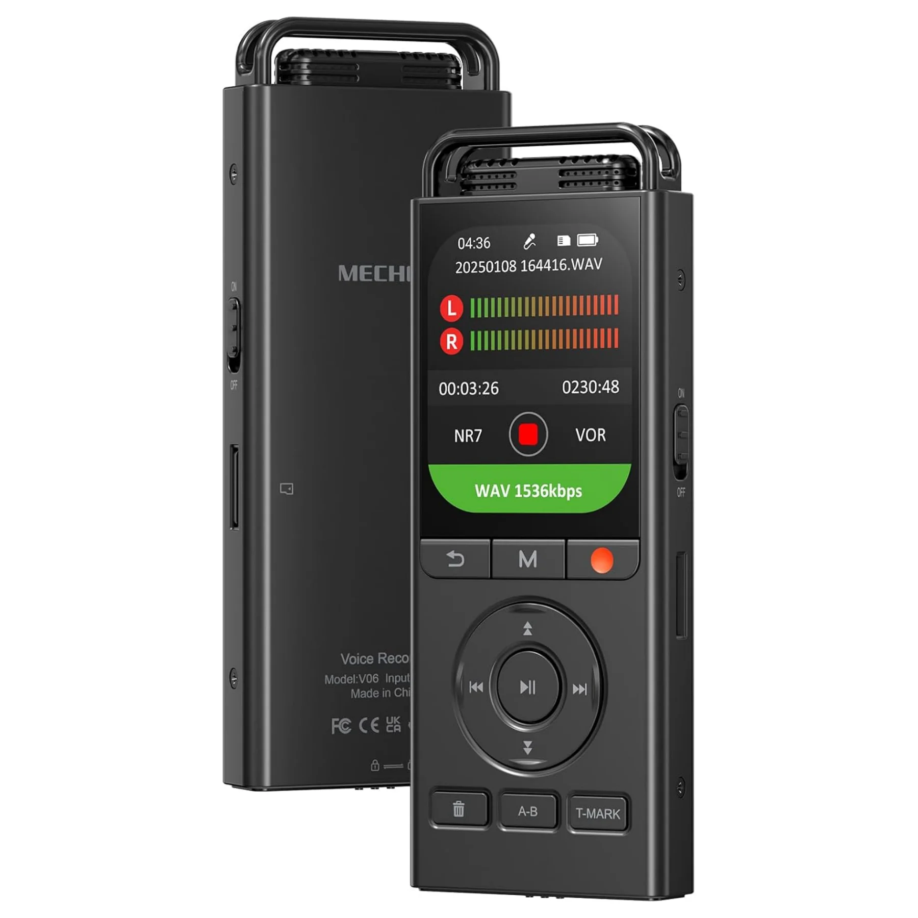 MECHEN V06 144GB Voice Recorder Playback Voice Activated