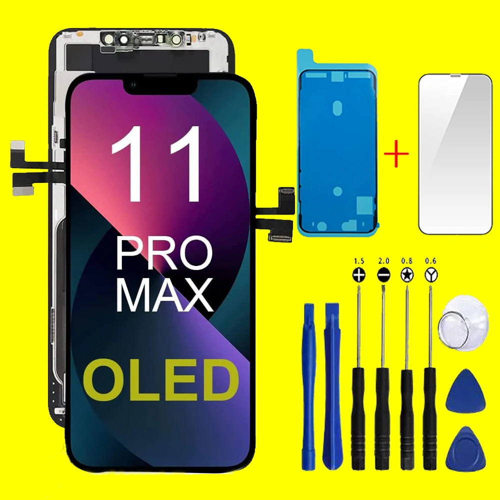 

OLED Pantalla For iphone 11 Pro Display Touch Screen Digitizer Assembly For iPhone 11 Pro 11Promax LCD 3D Touch Replacement