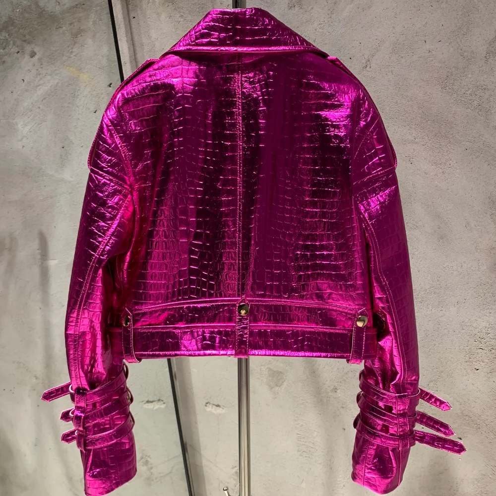 Belt Leather Jacket Image 3