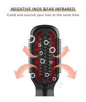 New Convenient Hair Brush PTC Heater Massage Comb Portable Ionic Hair Brush Electric Ionic Hair Brush Metal Hot 2