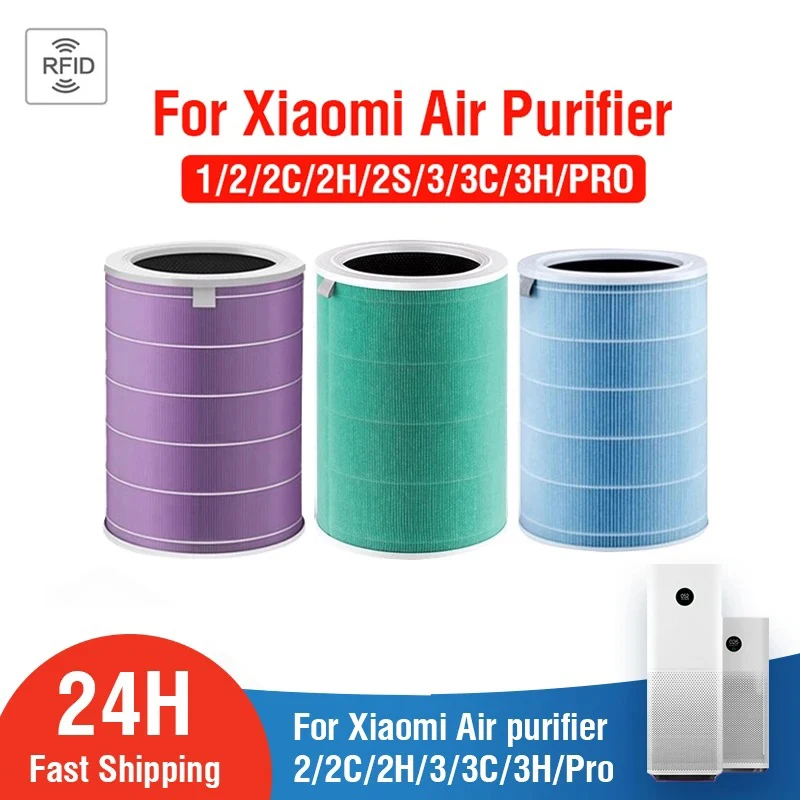 Filtro aria per Xiaomi Mi purificatore d'aria 1 2 2S 2C 2H 3 3S 3C 3H Mijia  filtri aria Carbon HEPA sostituzione - AliExpress