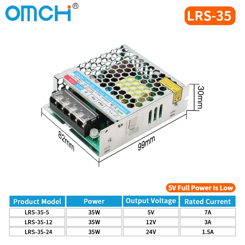 ตัวเลือกสินค้า แหล่งจ่ายไฟสวิตชิ่ง AC-DC หลายโวลต์ ขนาดบางพิเศษ