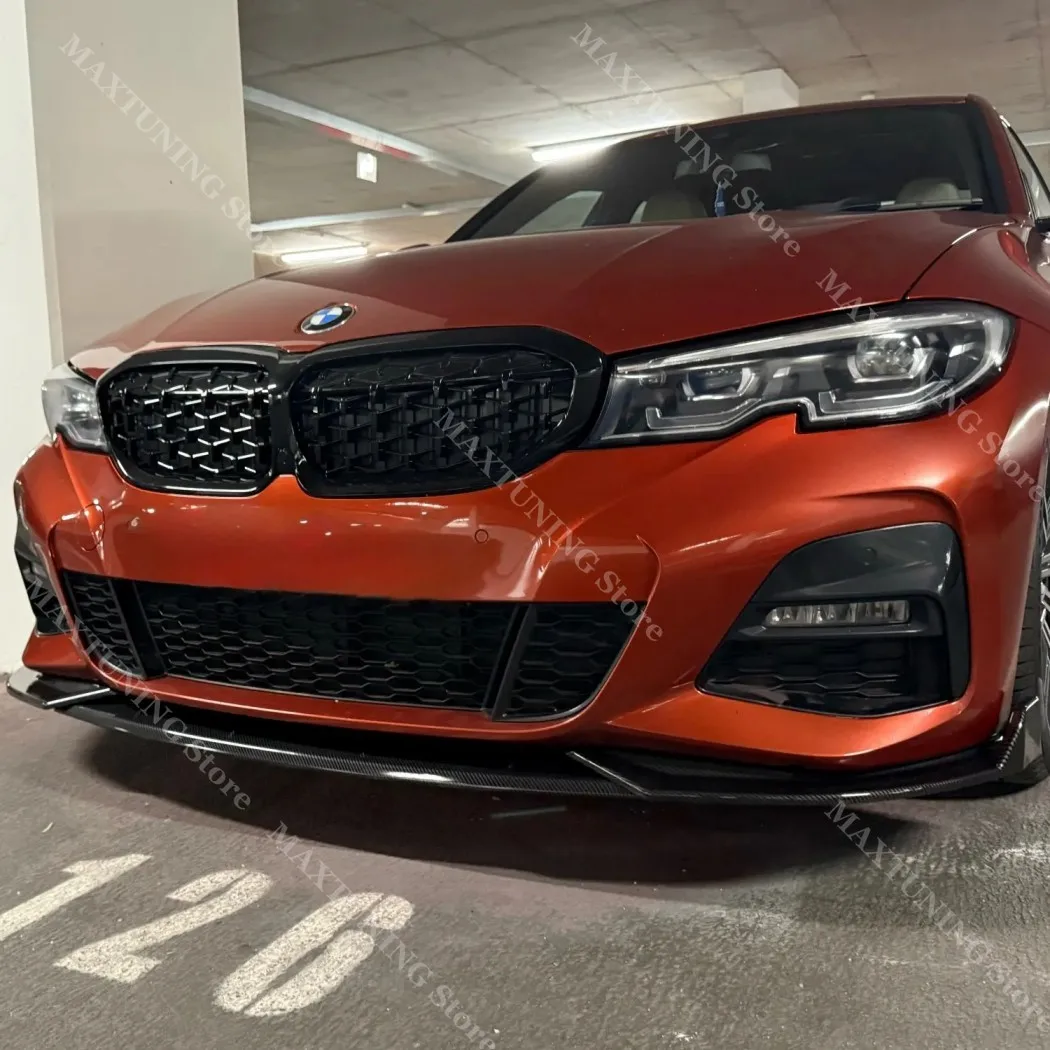 BMW 3 시리즈 G20 G21 G28 2019-2022용 프론트 범퍼 립 스포일러 스플리터 디퓨저 커버 카나드 트렁크 튜닝 M 스포츠 바디 키트