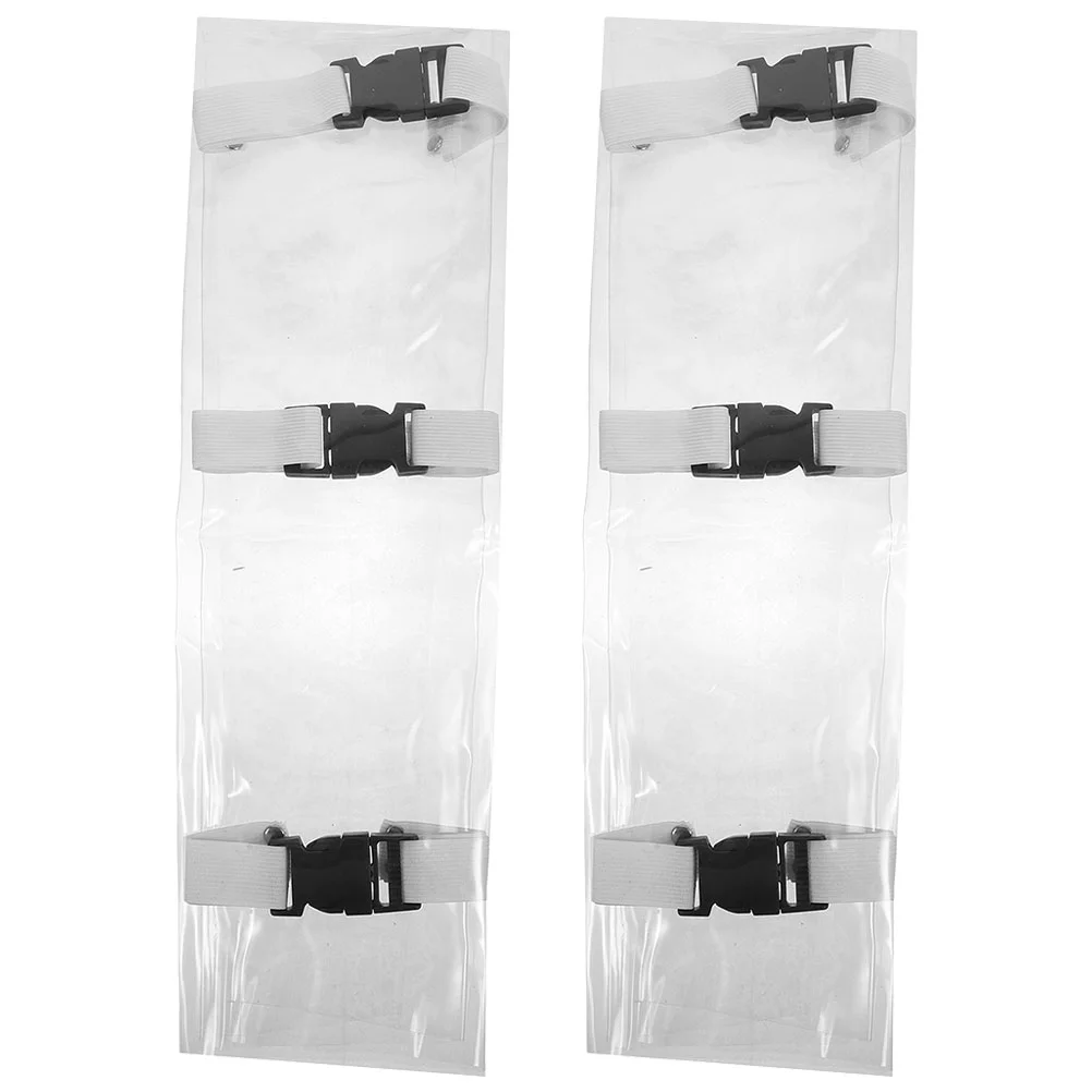 

2 Pcs Dental Chair Cover Accessory Foot Cushion Reclining Chairs Sleeve Transparent Part Abs Rest