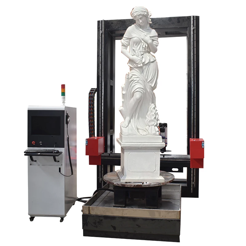 granite stone CNC 4 axis carving machine for Marble Granite Quartz