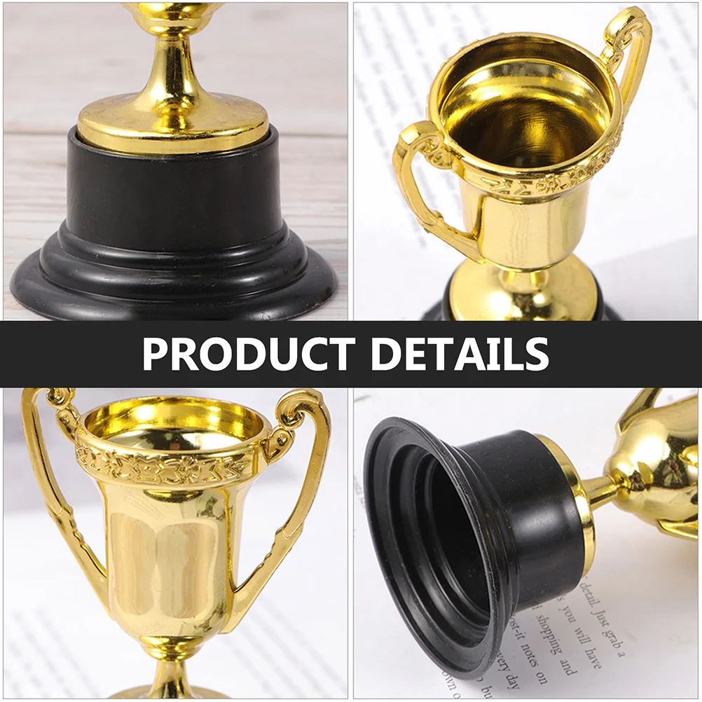 Children's Trophy Decorative Cup 10 Pcs Plastic Multi-function Mini Award Accessory Small plastic trophy toys