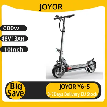 Monopattino elettrico per adulti JOYOR Y6-S, batteria 48V 13Ah, motore 600W, pneumatici fuoristrada da 10 pollici.