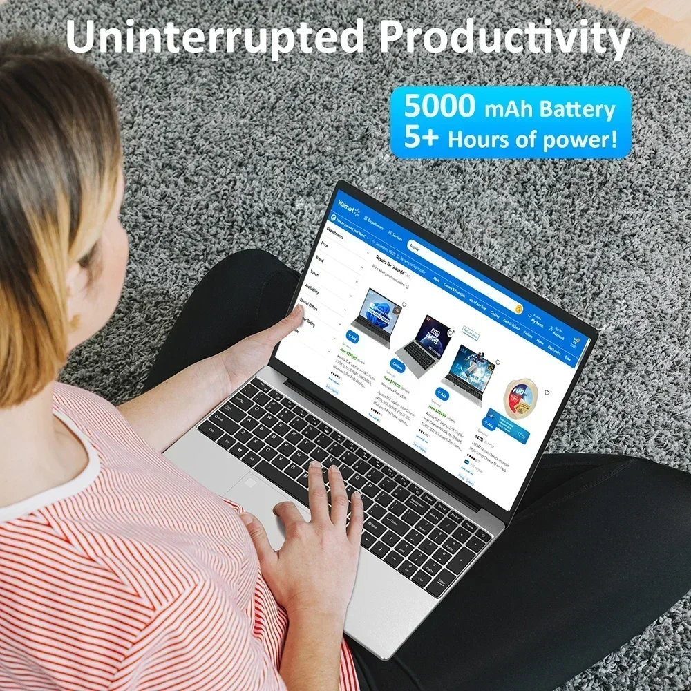 Greatium Gaming Laptops Netbook Office School Notebooks Windows 11 15.6" Intel 12th Gen N95 16GB DDR4 1TB M.2 WiFi HDMI USB 6