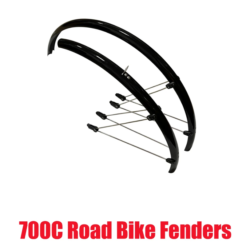 700C*23C/25C/28C Road Bike Mudguards Plastic Fender VBrake/Disc Brake