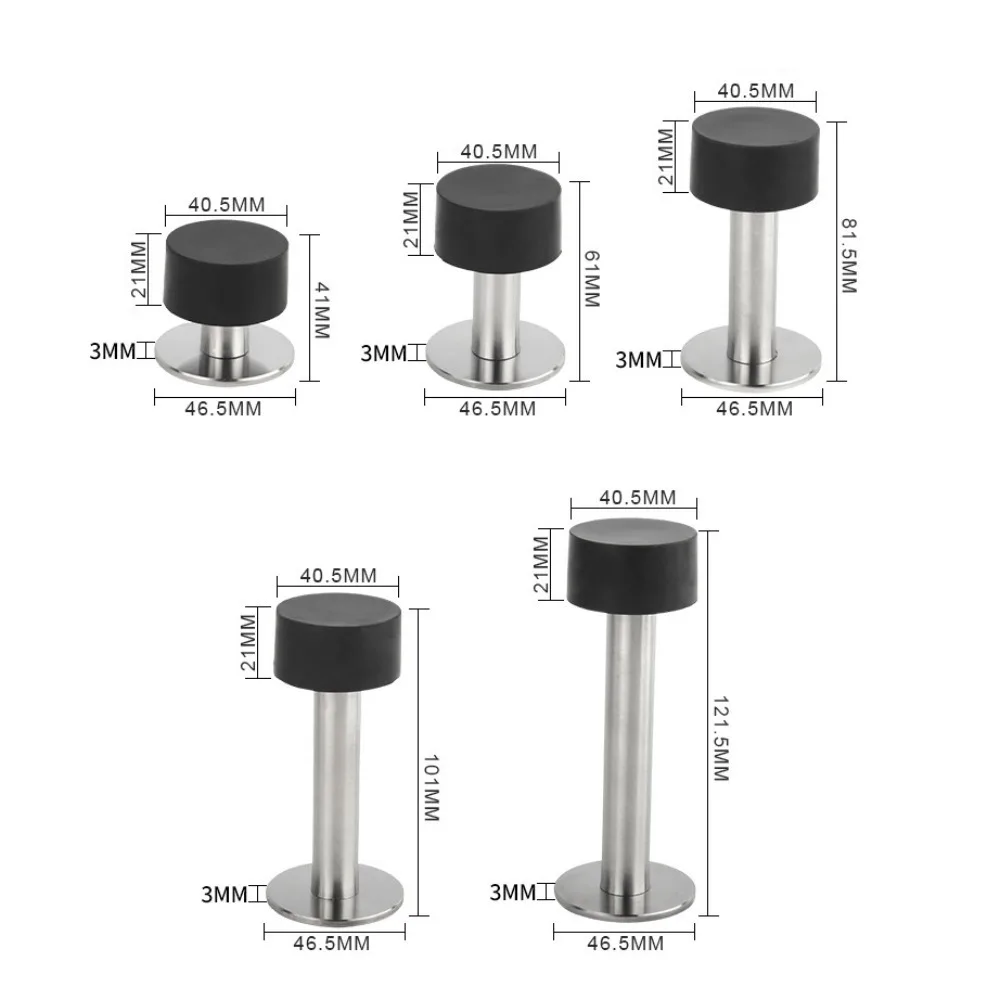 Door Stopper Silicone Door Stopper Magnetic Door Stopper Door Stopper Bumpers New Stainless Steel Door Stopper Punching/No Punching Anti-collision Door Suction Nail-free Hardware Doorstop Floor