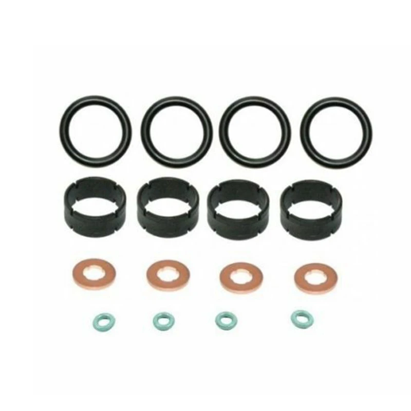 Guarnizione Auto Per Ford Fiesta 1.4 Tdci Duratorq Guarnizione Iniettore Carburante + Rondella + Oring Set 1204698