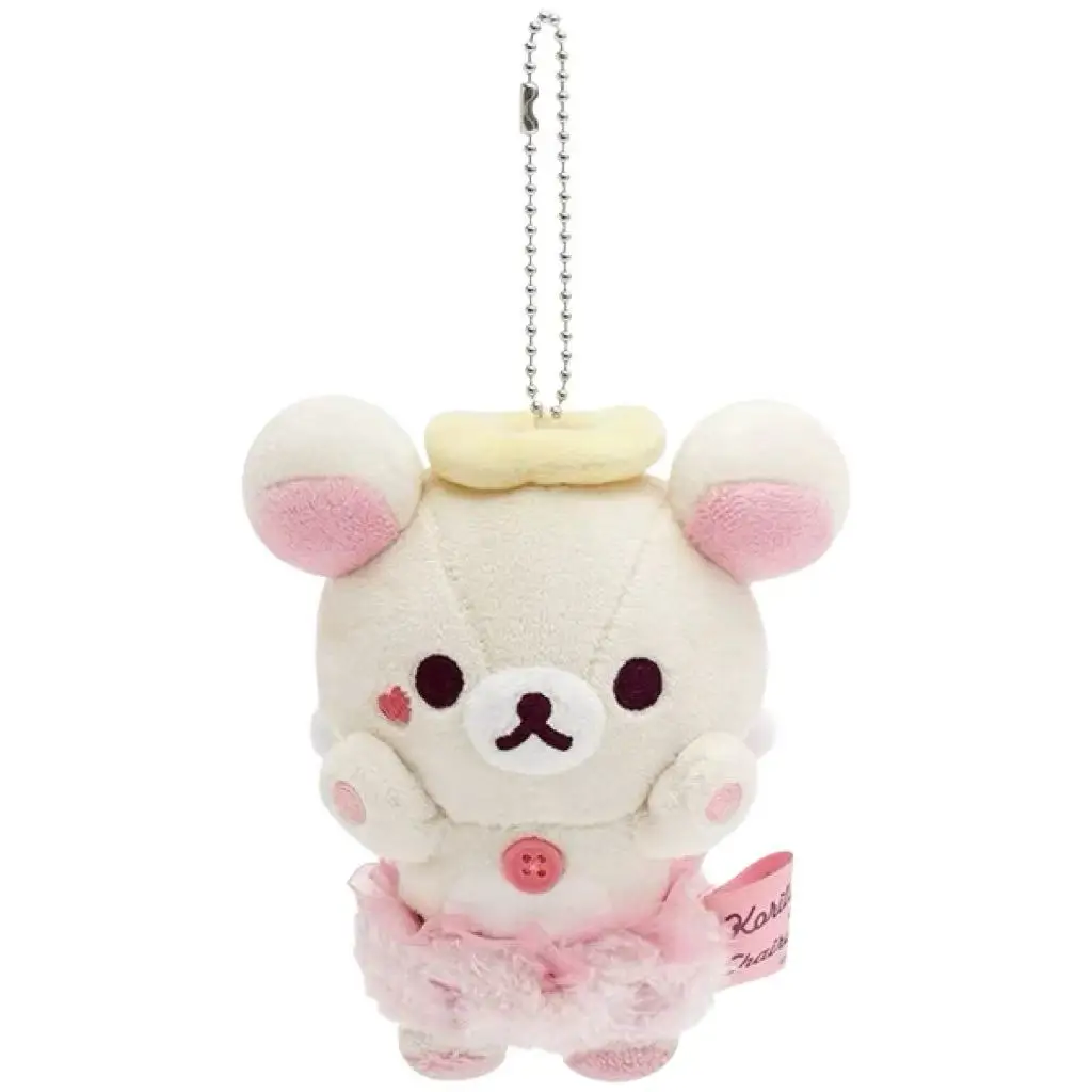 Kawaii Halloween Little Rilakkuma Plush Doll Keychains Devil relaxe Bear Sister angel Pink bunny Korilakkuma Bear Bag Pendant