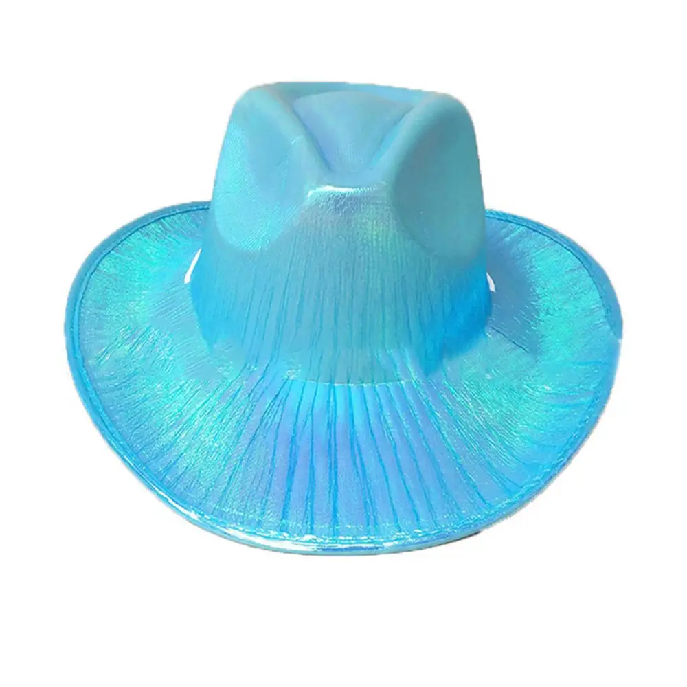  - Party Hats Cowboy Hat For Women Cowgirl Hat Cowgirl Costume Hat Space Cowboy Holographic Rave Hat Sombrero De Vacaciones