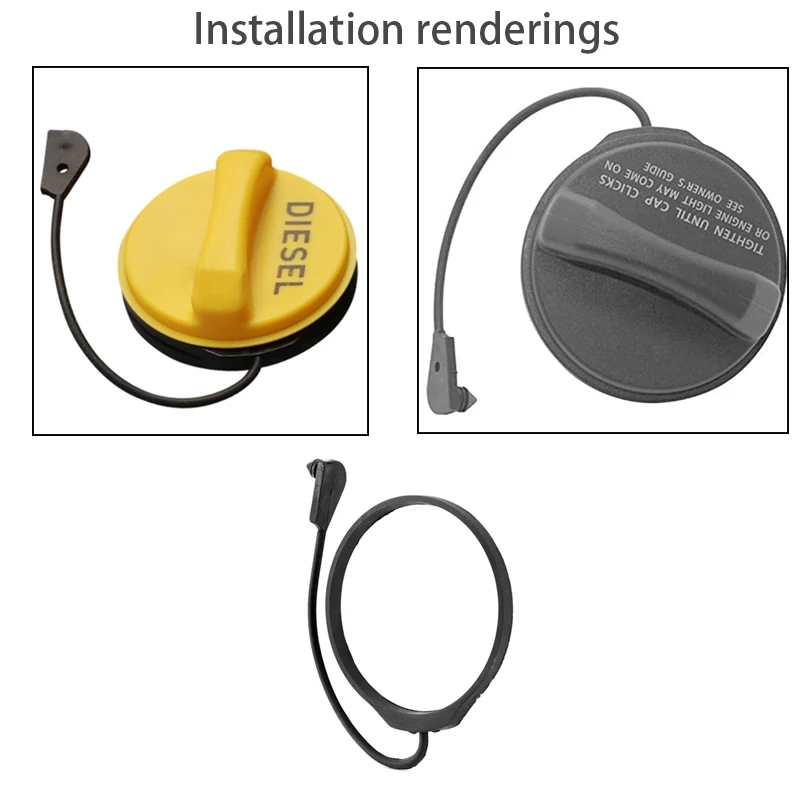 Fuel Filter Assembly Fuel Tank Filler Gas Cap Rubber Rope LR053665 Fits for Range Rover Sport Evoque