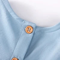 Little maven vêtements pour enfants été bébé filles robe sans manches enfants vêtements gilet robe fruits cerise filles robes en jean 4