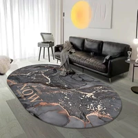 Oval Carpets for Living Room Decoration Home Corridor Balcony Softs Rugs for Bedroom Decor Area Rug Large Washable Study Carpet 2