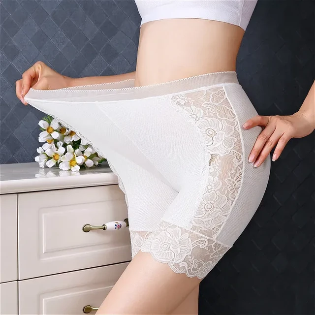 Short Women Panties Under Pants Lace Seamless Plus Size Underwear Sexy For  Chafing Safety Boxers Boyshort - AliExpress