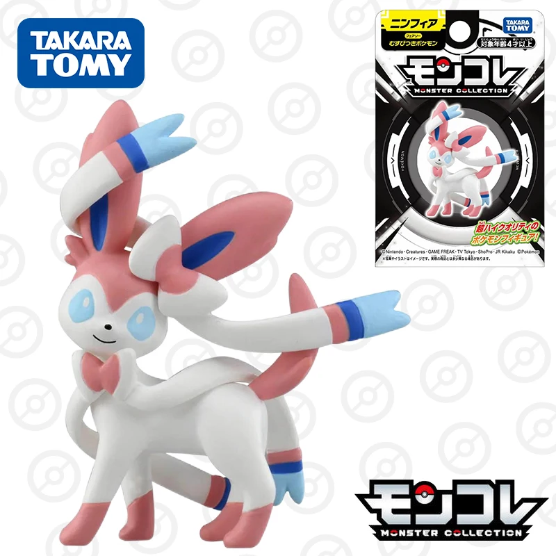Figura Giocattolo Takara Tomy Pokemon Moncolle Sylveon, Certificata ST Mark, Altezza 5 Cm, Per Bambini 4+