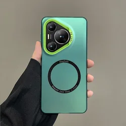 Magnetic MagSafe Wireless Matte Shockproof Case for Huawei - Premium Protection Cover (Green)