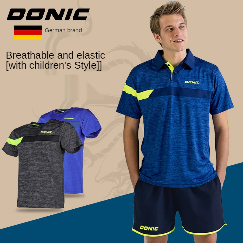 Ropa deportiva de tenis de mesa para hombre, camisa de ping pong de manga corta de rápido, camisetas deportivas de bádminton, 83207|Camisetas de tenis de mesa| - AliExpress