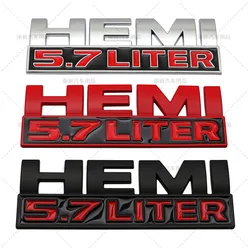 3D Metal Car Sticker Body Side Badge for Dodge HEMI 5.7 LITER Emblem RAM Journey Caravan Challenger Jcuv Caliber Durango Viper
