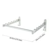 Clothes Hanger Wall Shelf Stainless Steel Silver Wall Clothes Rack Space-Saving Wall Mounted Clothes Hanger Organizer for Home 6