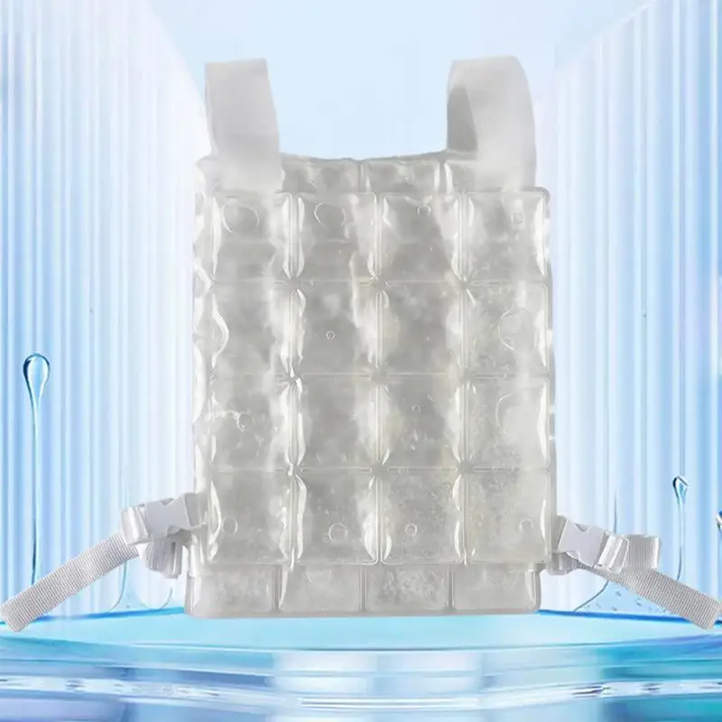 Cooling Vest PCM Body Cooling Ice Pack Vest Multi Cooling Zones Water Cooling Clothes Summer Cooling Vest For Cycling Fishing 3