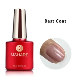 MSHARE 10ml Nail Base & Top Gel Set with Primer and Dehydrator (Base coat)