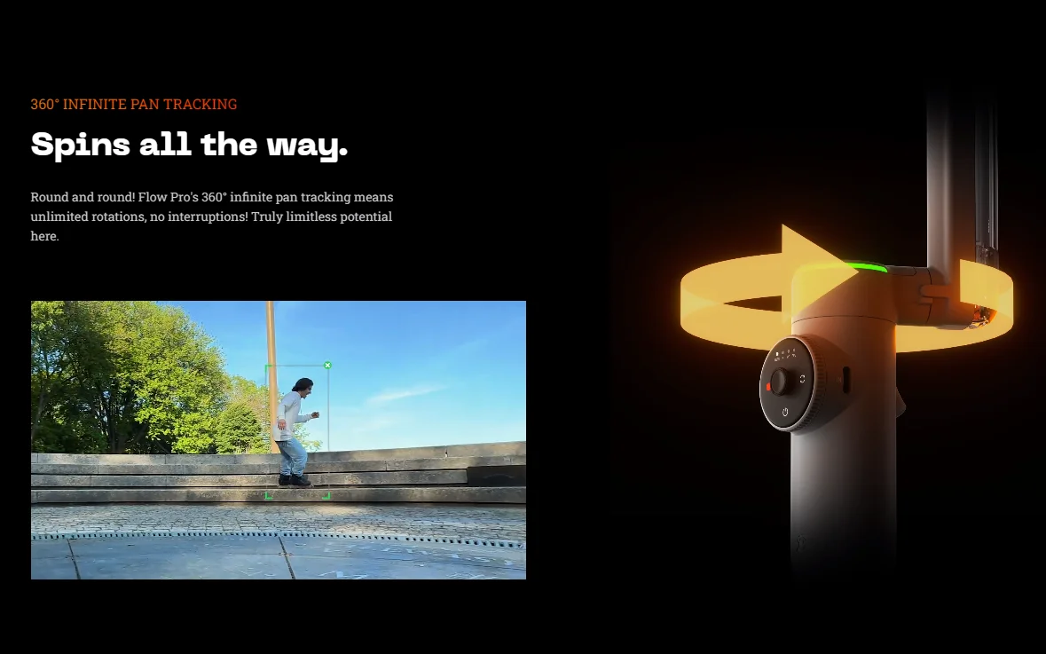 Insta360 Flow Pro (Tripod付き) Amazon.co.jp: Insta360 Flow プロ三脚キット- AI搭載
