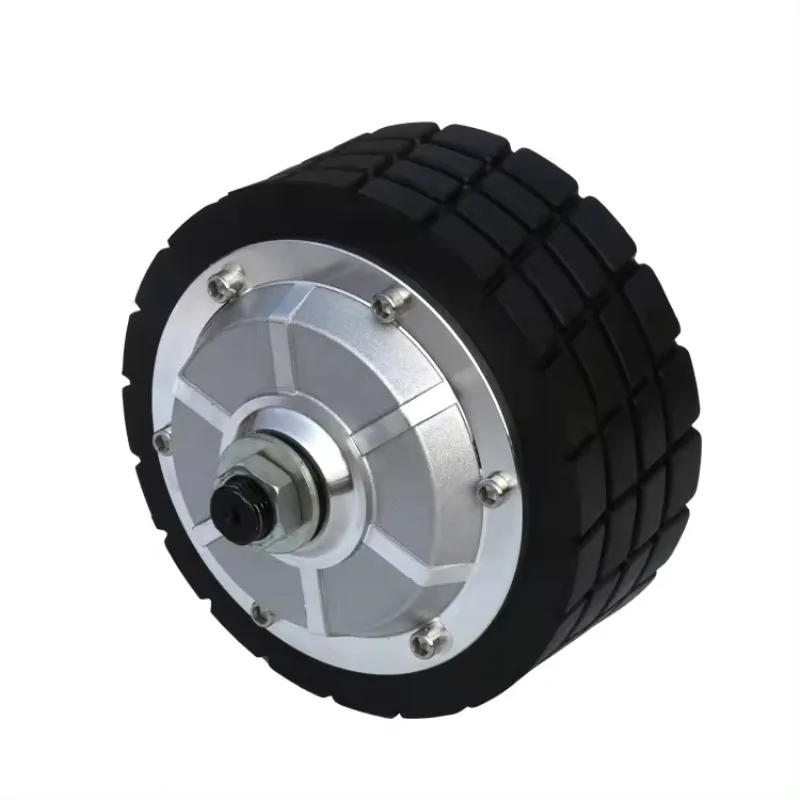 

Low Speed High Torque 4.5inch 150kg Load 24V 300RPM 1024PPR Encoder Electric Scooter DC Hub Servo Wheel Motor For Delivery Robot