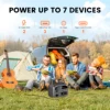500W Portable Power Station 230WH Camping Lifepo4 Battery 110V Outlets Power Bank UPS Function Energy Storage for Outdoor Home 5