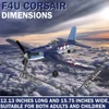 Volantexrc F4U Corsair RC Plane Aerobatics 2.4G 4CH EPP Foam 400mm Wingspan Remote Control Airplane  Aircraft Fighter 761-8 2