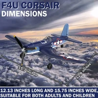 Volantexrc F4U Corsair RC Plane Aerobatics 2.4G 4CH EPP Foam 400mm Wingspan Remote Control Airplane  Aircraft Fighter 761-8 2
