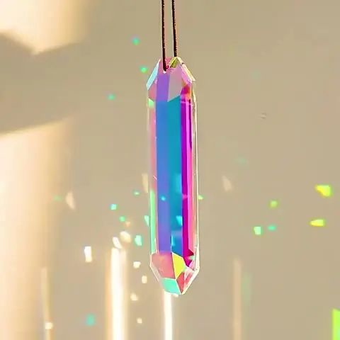 Attrape-soleil Cristal 30mm - 2 Pièces, Forme Cœur, Créateur Arc-en-ciel