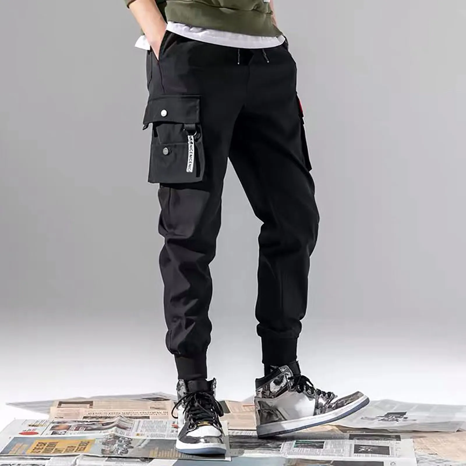 

Men Pants Fashion Joggers Sports Pants Casual Cargo Pants Gym Sweatpants Long Pant Pantalones Male Clothes Trousers