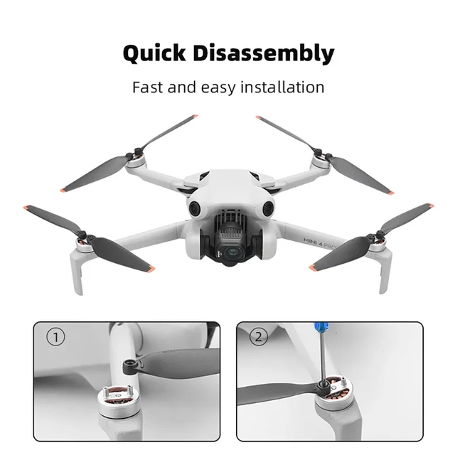 4 Pairs Propeller Replacement for DJI MINI 4 PRO 6030F Props Blade Light Weight Wing Fans Drone Spare Parts Accessories - Image 5