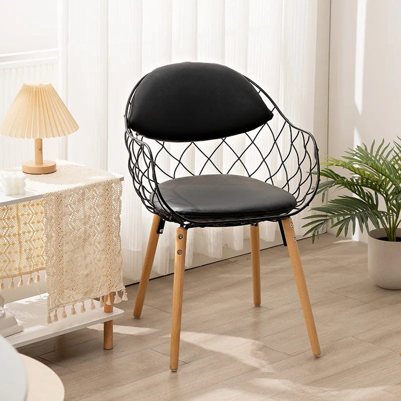 

Black Living Room Chairs Wooden Relaxing Nordic Dining Room Chair Designer Garden Adults Sedie Da Pranzo Room Furniture MQ50KT
