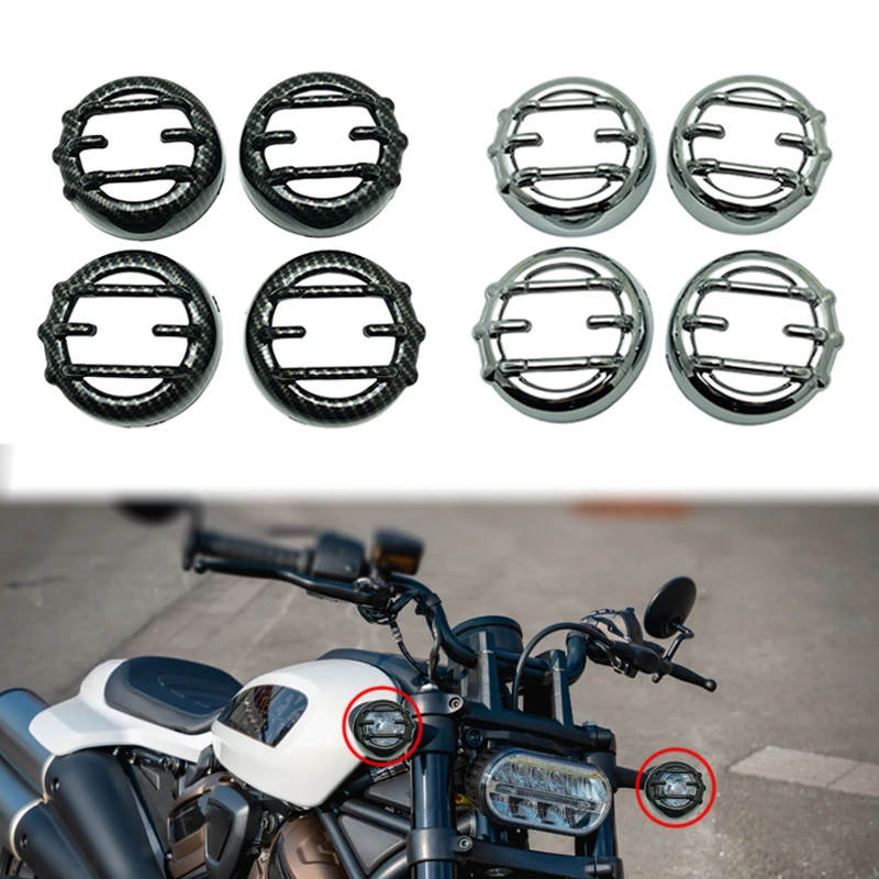 

Для Sportster S RH 1250 2021-2023 2022 аксессуары для мотоциклов передний и задний указатели поворота ободок для сигнала поворота Обложка Крышка отделки