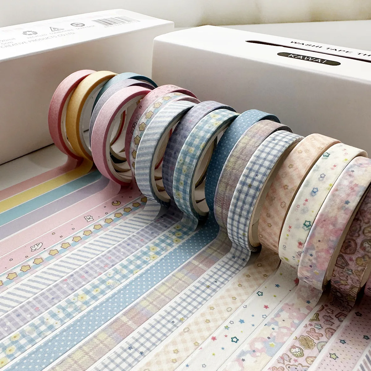 Mr. Paper, 20 Rolls Combo Pack Handmade Fine Tape, Vintage Creative Decoration DIY Handmade Material Washi Tape 4