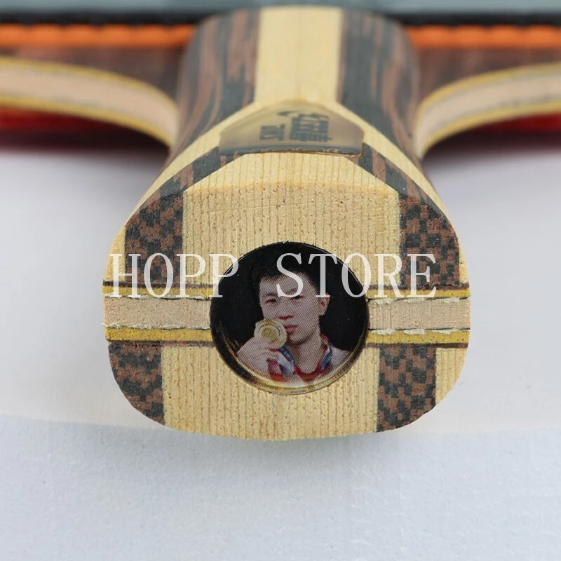 Original DHS 9 Star Table Tennis Racket Professional 5 Wood 2 ALC Offensive Ping Pong Racket with Hurricane Sticky Rubber