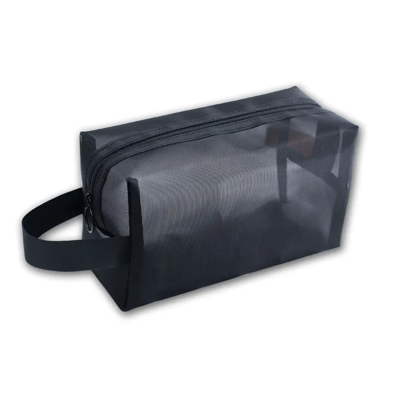 Clear Black Makeup Bag Travel Neceser Toiletry Cosmetic Organizer Bag Pouch Set Women Mesh Small Large Transparent Make Up
