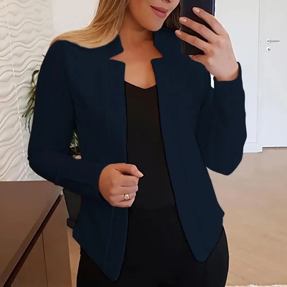 Trendy Women Blazer Slim Fit Business Outwear Plus Size Spring Coat  OL Style Lady Blazer for Work Mujer 2022 Fashion Ins