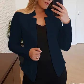 Trendy Women Blazer Slim Fit Business Outwear Plus Size Spring Coat OL Style Lady Blazer for Work Mujer 2022 Fashion Ins