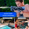 Children Continuous Firing Electric Water Gun Toys Kids Transparent Bursts High-pressure Strong Automatic Water Spray Guns Gifts 6