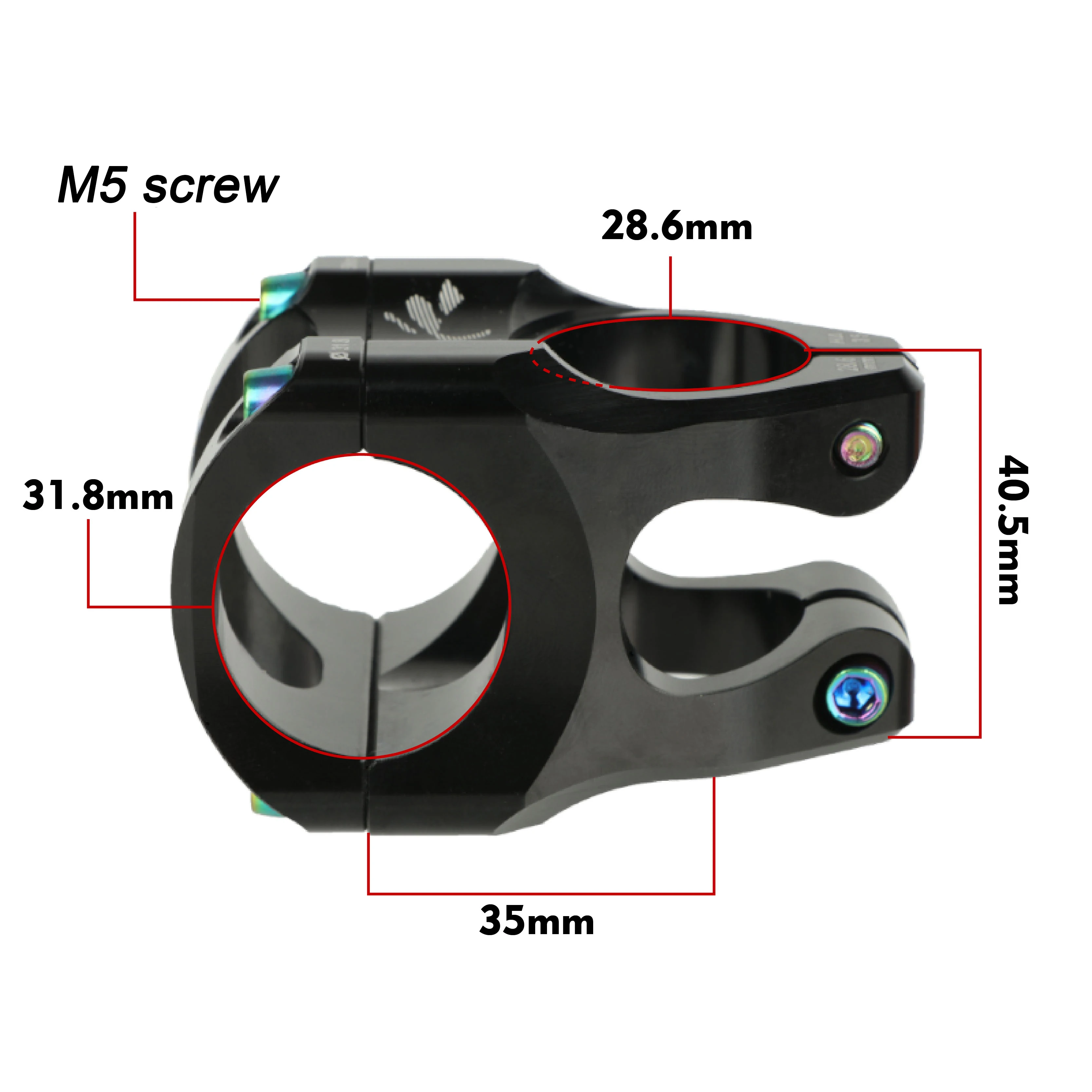 HASSNS Bicycle Handlebar Stem Ultra Light Hollow 35MM